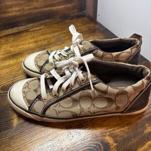 Coach Barrett Tan Sneakers Size‎ 9